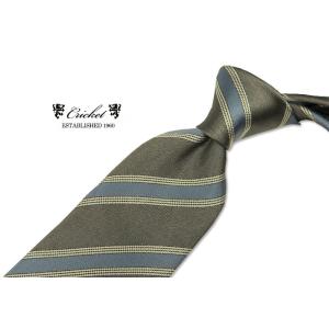 CRICKET クリケット ( CRS-654 )グレーのサテン調地にオフホワイトとサックスブルーの...