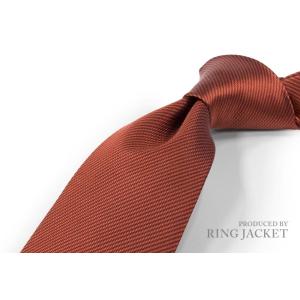 PRODUCED BY RING JACKET リングヂャケット ネクタイ（ダークオレンジのコードレ...