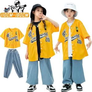 ダンス衣装 セットアップ 女の子 男の子 かっこいい ゆったり ピッタリ 半袖 シャツ へそ出し 派手 jazz 韓国 k-pop ヒップホップ 演出 練習着 レッスン着