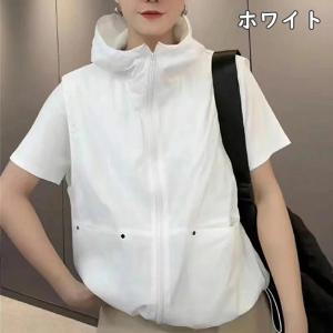 トップス レディース フード付き パーカー ベ...の詳細画像5