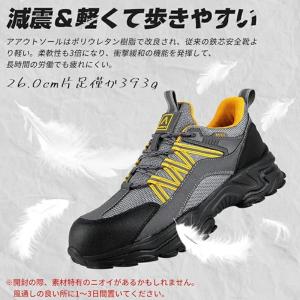 【防災対策】安全靴 ワークブーツ 作業靴 滑ら...の詳細画像4