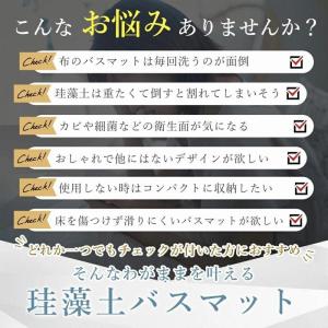 珪藻土バスマット バスマット ソフト 40x6...の詳細画像1