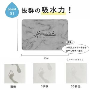 珪藻土バスマット バスマット ソフト 40x6...の詳細画像4