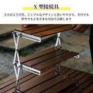 折り畳み式3段ラック キャンプ用品 フォールデ...の詳細画像2