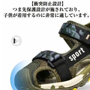 男の子 サンダル つま先ある 大きいサイズ ス...の詳細画像1