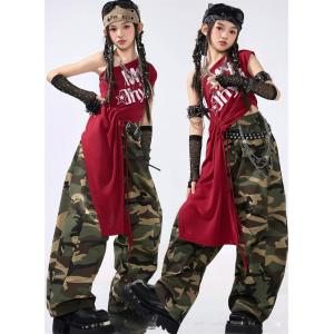 キッズ ダンス 衣装 セットアップ 女の子 ヒ...の詳細画像4