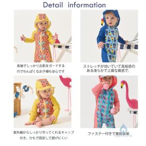 水着 キッズ ベビー 男の子 女の子 長袖 ラ...の詳細画像1