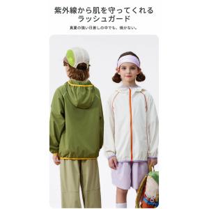 キッズ ラッシュガード 女の子 男の子 パーカ...の詳細画像1