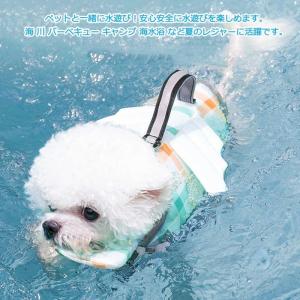 犬用ライフジャケット ペット 犬の救命胴衣 水...の詳細画像3