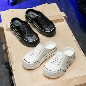 スリッパ レディース かかとなしスニーカー 厚...の詳細画像4
