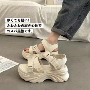 【部分即納】 厚底サンダル レディース 軽量 ...の詳細画像4