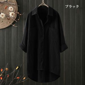 コットン シャツ チュニック レディース 長袖...の詳細画像4