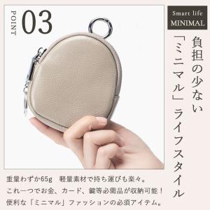 ミニポシェット 本革 牛革 レザー コインケー...の詳細画像4
