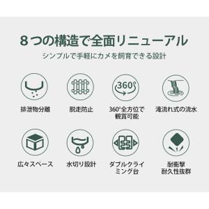 カメ 水槽 フィルター付き 小型 排泄物分離 ...の詳細画像2