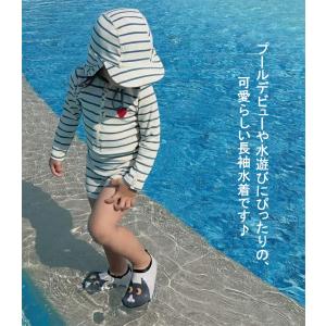 ベビー 水着 男の子 女の子 長袖 ラッシュガ...の詳細画像1