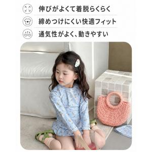 ベビー 水着 女の子 長袖 ラッシュガード 3...の詳細画像5