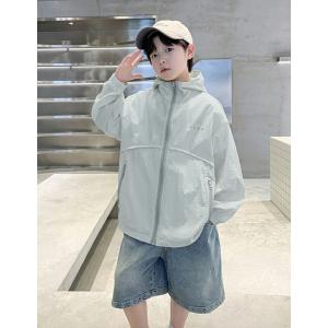 キッズ UVカット パーカー ジュニア 男の子...の詳細画像1