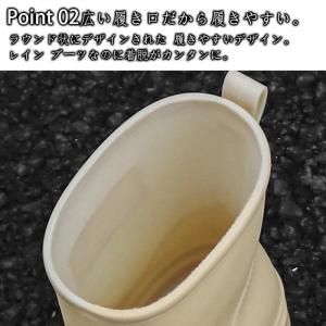レインブーツ レインシューズ ショート丈 ショ...の詳細画像2