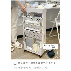 マガジンラック スリム ファイルワゴン 薄型 ...の詳細画像4