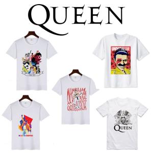 QUEEN Tシャツ 男女兼用 クイーン Tシャツ ROCK Tシャツ フレディ マーキュリー ボヘミアンラプソディ Bohemian Rhapsody｜Loveplus