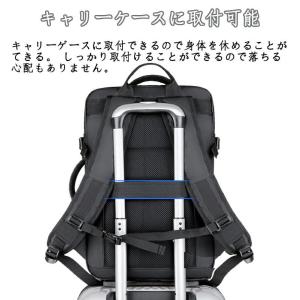 ビジネスリュック 多機能リュックサック USB...の詳細画像4