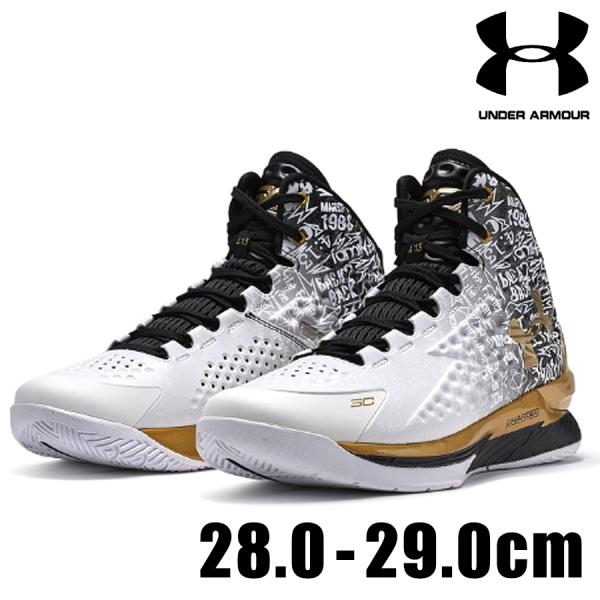 CURRY 1 Back to Back MVP メンズ ホワイト 白 金 アンダーアーマー ステフ...