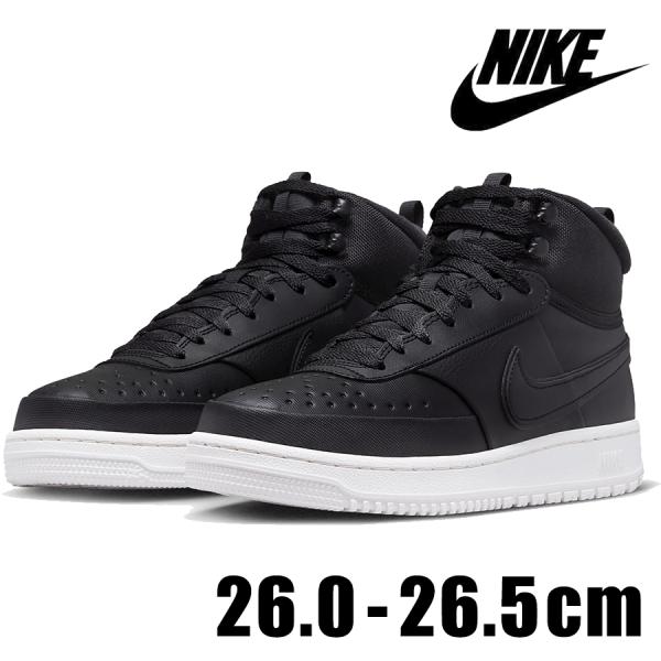 NIKE COURT VISION MID DR7882 002 メンズ ブラック 黒 ホワイト 白...