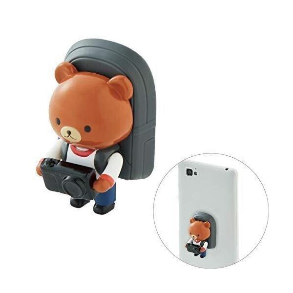 エレコム スマホリング スマホスタンド ちょいのせフレンズ [キャラクターをスマホにつけて落下防止]...