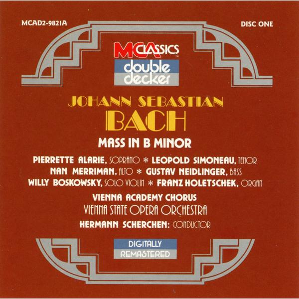 【中古】Mass In B Minor: Scherchen / Vienna State Orch...