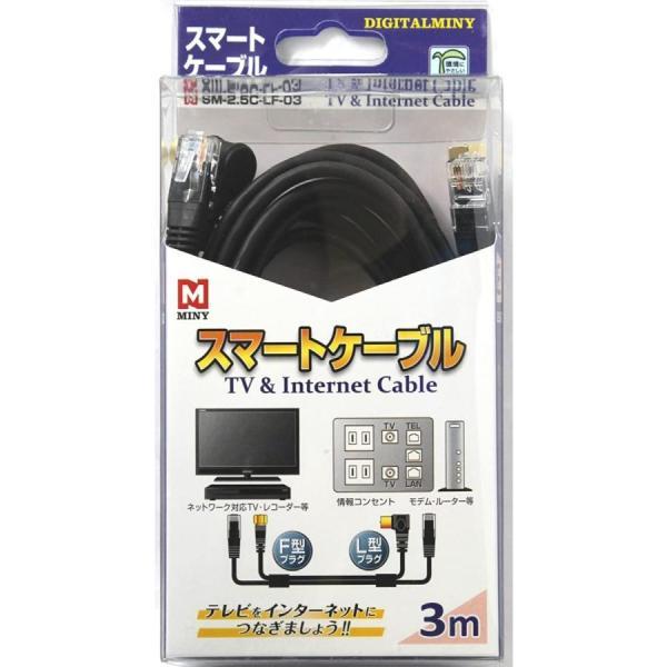 MINY スマート ケーブル 3m TV&amp;Internet cable