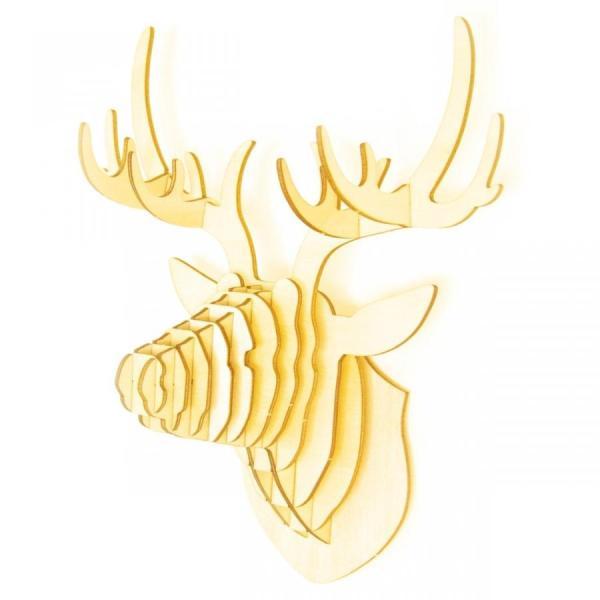 木製 パズル Wooden Art KI-GU-MI 鹿の壁飾り