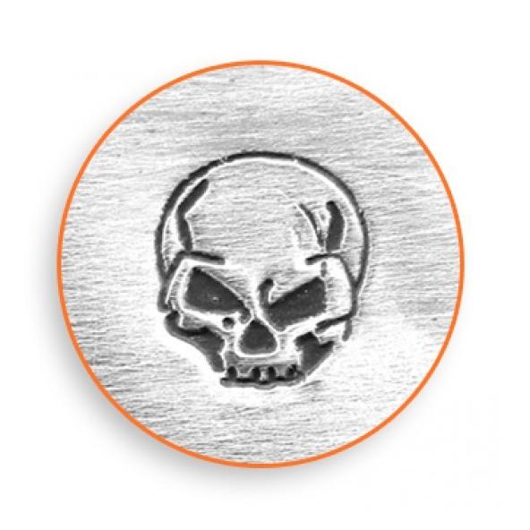 彫金刻印 Angry Skull＊スカル、髑髏　最新モデル。革細工/レザークラフトにも*Impres...