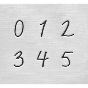 彫金刻印 Charlotte Low 3mm＊手書き文字。小文字英語アルファベット刻印セット