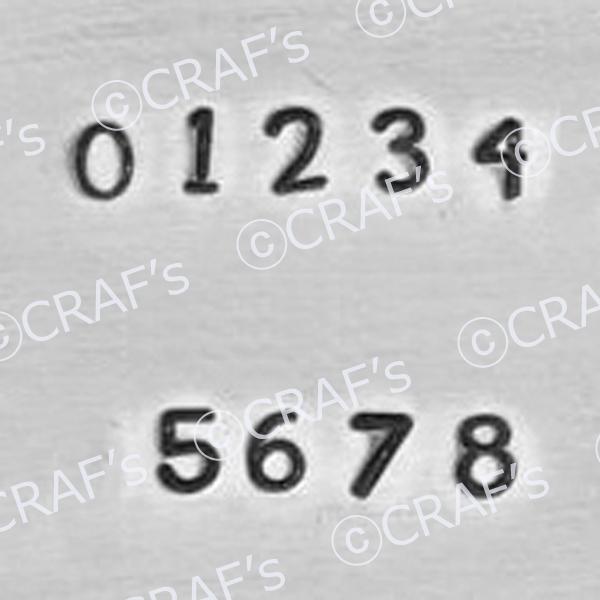 彫金刻印 Stargazer Number 2mm＊スターゲイザーナンバー。小さくて使いやすい数字セ...