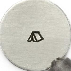 彫金刻印 Tent 4mm＊色々使いやすい小さなテントデザイン キャンプ モチーフ　ImpressA...