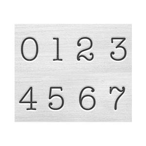 彫金刻印 Typewriter Numbers 3mm＊タイプライターフォント数字刻印セット 革/レ...