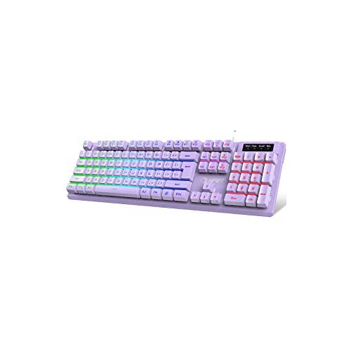 K10 Gaming Keyboard  RGB Backlit  Spill-Resistant ...