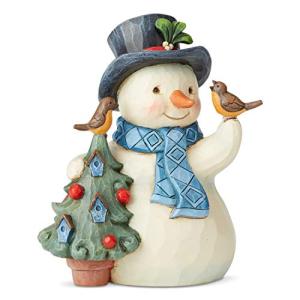 ENESCO Pint Snowman with Tree/Birds 6004289 平行輸入｜metamarketh