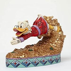 Jim Shore Disney Treasure Dive Scrooge McDuck Diving into Money Figu 平行輸入｜metamarketh