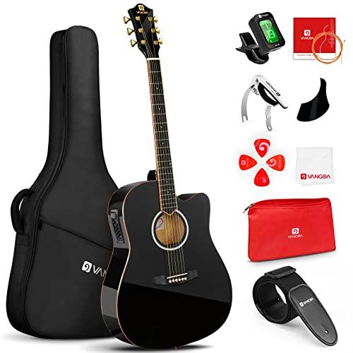 Acoustic Electric Guitar 41 Inch Full Size Acousti...