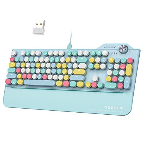 Wireless Mechanical Keyboard with LED Backlit  Blu...