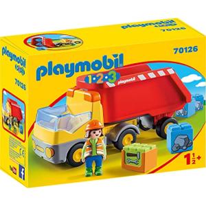 Playmobil 1.2.3ダンプトラック マルチカラー 平行輸入｜metamarketh