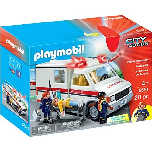 PLAYMOBIL Rescue Ambulance Playset 平行輸入