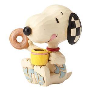 Enesco Peanuts by Jim Shore Snoopy Donuts and Coffee Miniature Figur 平行輸入｜metamarketh