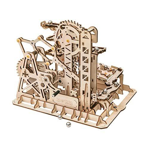 ROKR 3D木製パズル メカニカルモデル 木製クラフトキット DIY組み立ておもちゃ メカニカルギ...