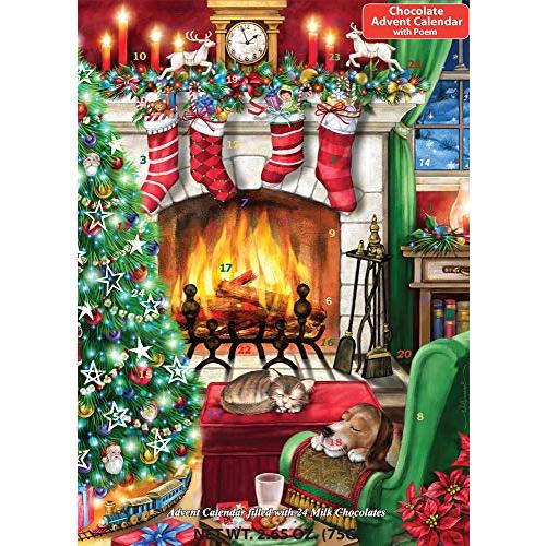 Cozy Christmas チョコレート アドベントカレンダー クリスマスまでのカウントダウン 平...