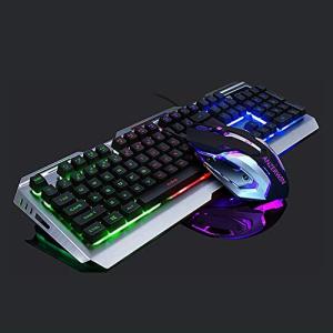 RGB Keyboard and Mouse Combo Wired Backlit Keyboard Colorful Mouse K 平行輸入｜metamarketh