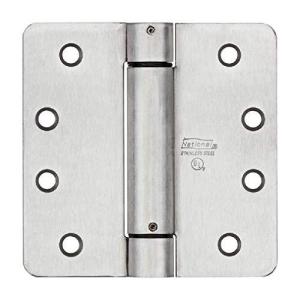 Spring Door Hinge  Adjustable  Stainless Steel  4-In. -N350-876 平行輸入 平行輸入