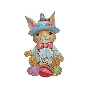 Enesco ジム・ショア ハートウッドクリーク パイントサイズ バニーと卵の置物 平行輸入｜metamarketh