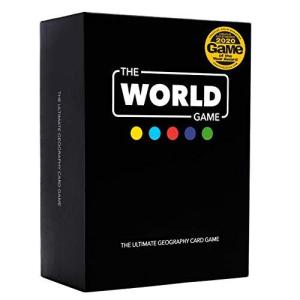 世界ゲーム - 地理カードゲーム - 子供、家族、大人のための教育ボードゲーム - 10代の少年少女のためのクールなラーニングギフトアイ 平行輸入